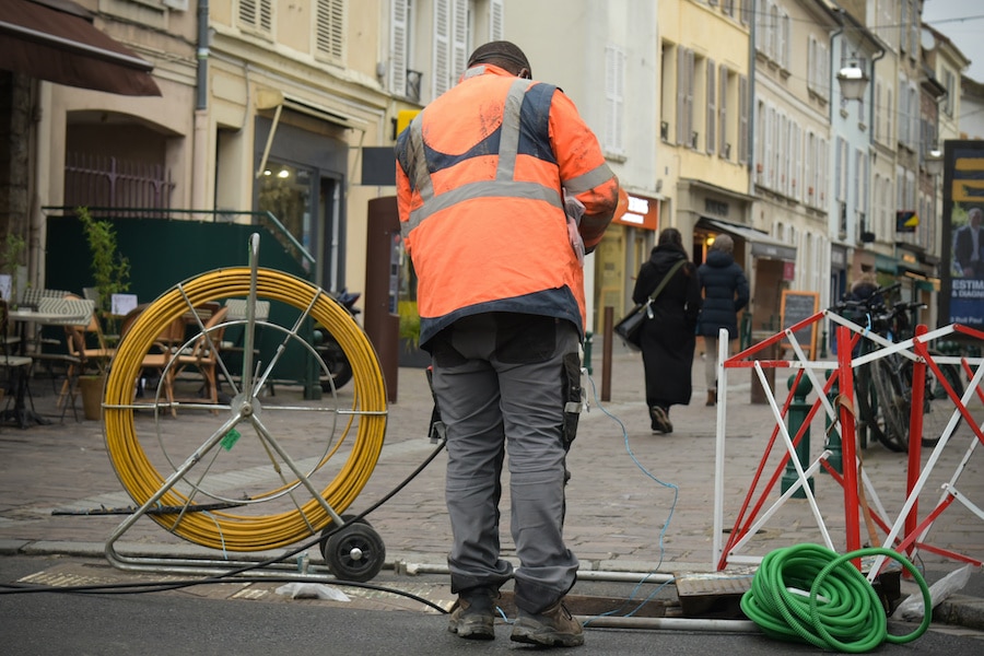 Installation de la fibre optique